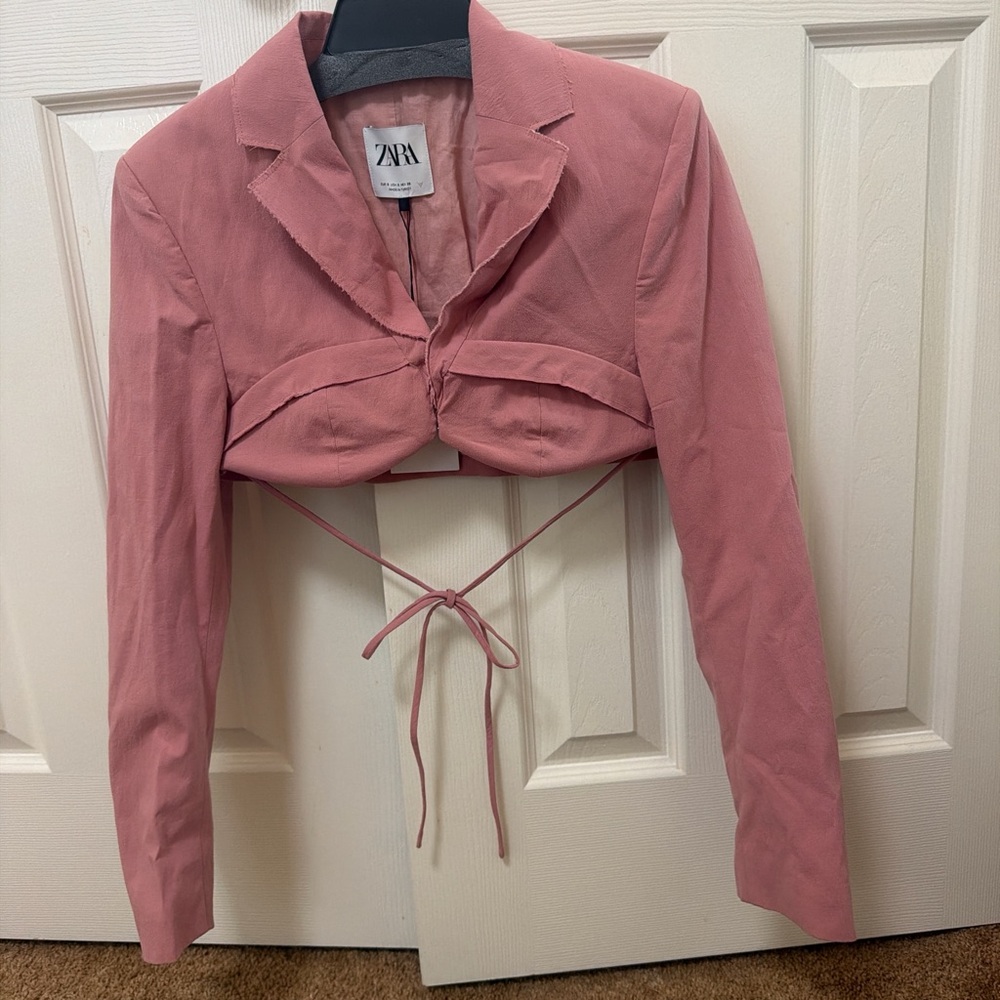 Pink Zara blazer